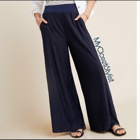 Anthropologie Pants - Anthropologie NWT Flowy knit Wide-Leg Pants! XS/S